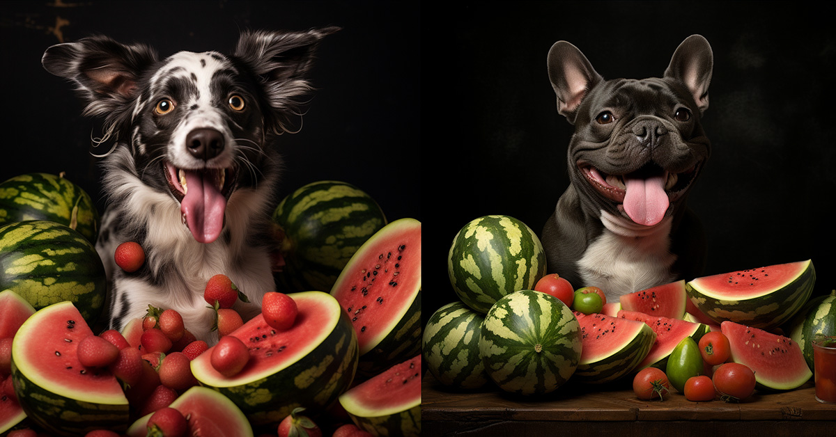Watermelon and Dogs 4